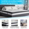Flash Furniture King Size Beige Fabric Platform Bed & Mattress HG-BM10-20-GG - alternate 2